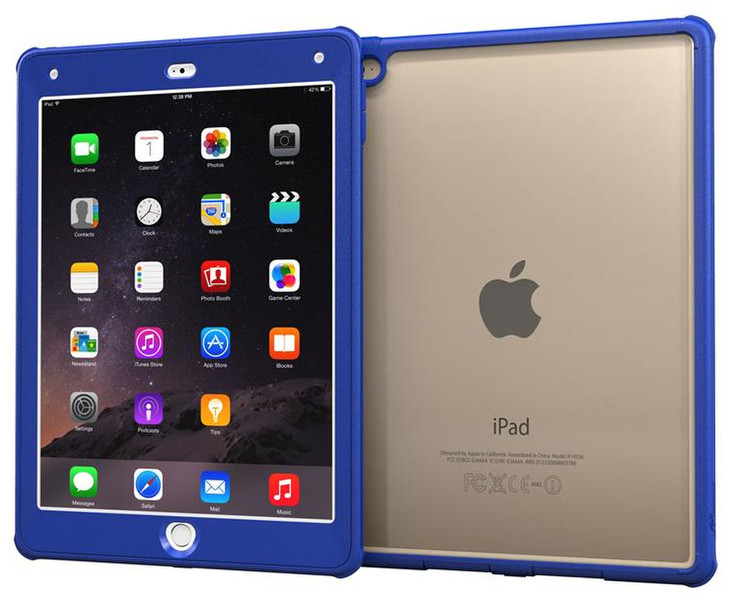 Roocase YM-APL-AIR2-GT-BL 9.7Zoll Shell case Blau Tablet-Schutzhülle