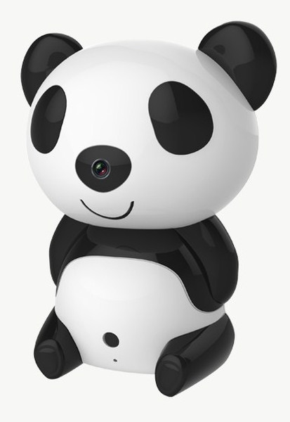 LUXCAM Panda IP security camera Innen & Außen Schwarz, Weiß