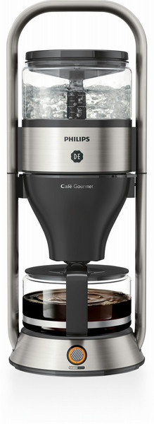 Philips Café Gourmet HD5414/00 Отдельностоящий Капельная кофеварка 1л 12чашек Черный, Нержавеющая сталь кофеварка