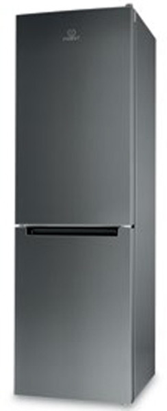 Indesit LI80 FF1 X Freistehend 297l A+ Grau, Edelstahl Kühl- und Gefrierkombination