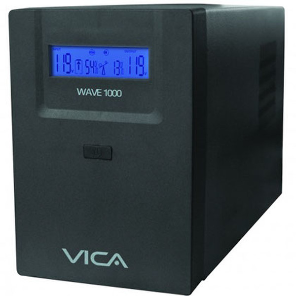 Vica WAVE 1000 6AC outlet(s) Black voltage regulator