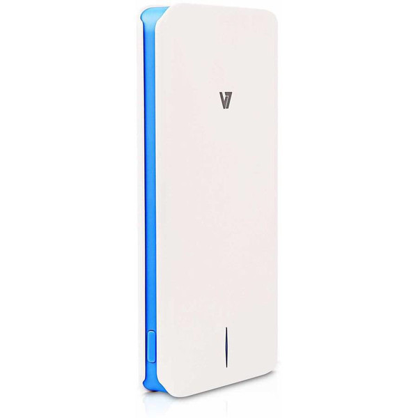 V7 Slim 10000mAh Lithium Polymer (LiPo) 10000mAh Blau, Weiß