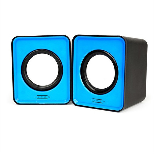 Hiper MS-10M Stereo 6W Schwarz, Blau Tragbarer Lautsprecher