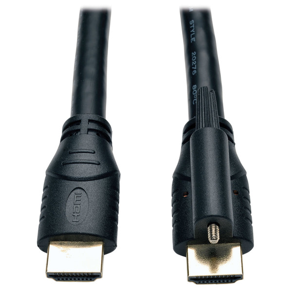Tripp Lite High Speed HDMI Cable with Ethernet and Locking Connector, Ultra HD 4K x 2K, 24AWG (M/M), 3.05 m (10-ft.)