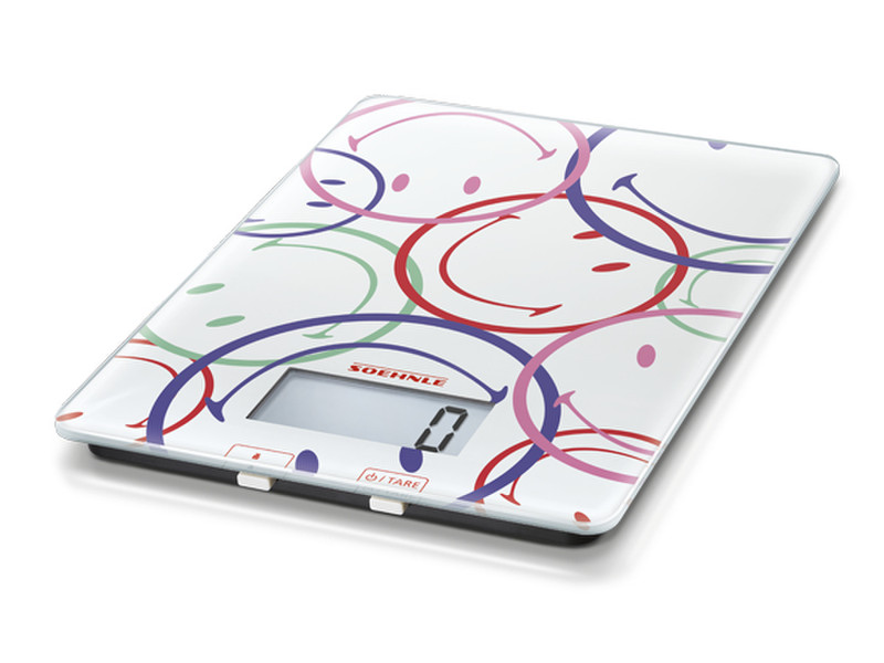 Soehnle Dynamic Tabletop Rectangle Electronic kitchen scale Multicolour