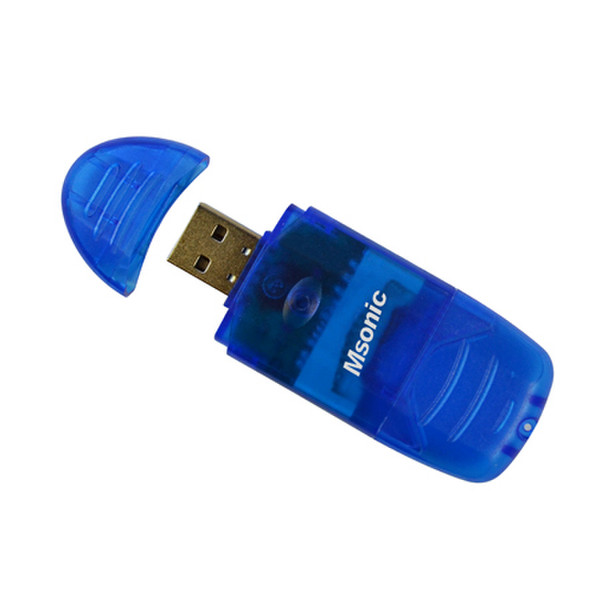 Vakoss MC128UB USB 1.1 Синий устройство для чтения карт флэш-памяти