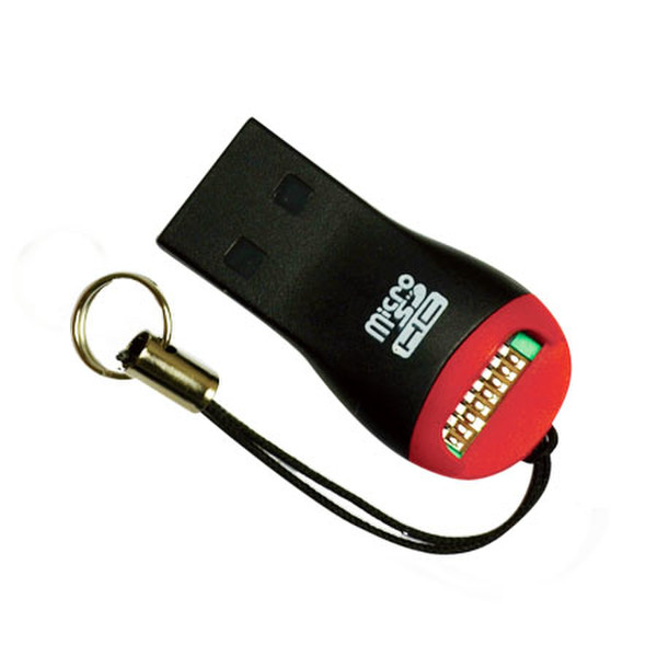 Vakoss MC124 USB 2.0 Черный, Красный устройство для чтения карт флэш-памяти
