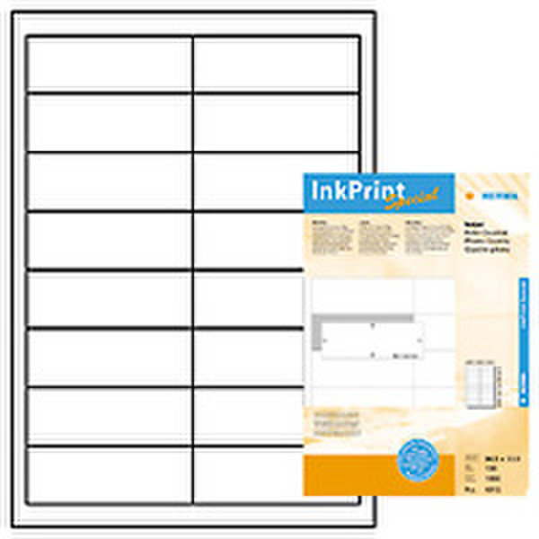 HERMA Inkjet labels white 96,5x33,8 InkPrint Special 1600 pcs. 1600Stück(e) selbstklebendes Etikett