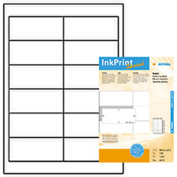 HERMA Inkjet labels white 96,5x42,3 InkPrint Special 1200 pcs. 1200pc(s) self-adhesive label