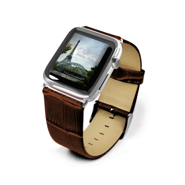 Tuff-Luv E7_32_5055261821111 Band Braun Leder Smartwatch-Zubehör