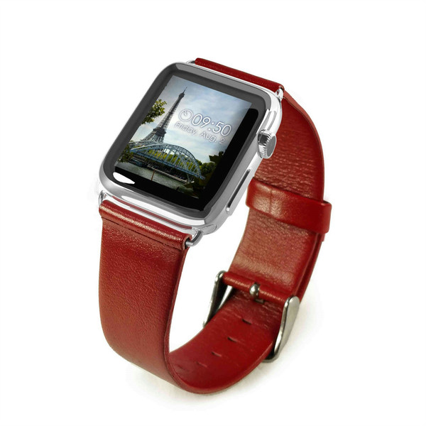 Tuff-Luv E7_27_5055261821067 Band Rot Leder Smartwatch-Zubehör