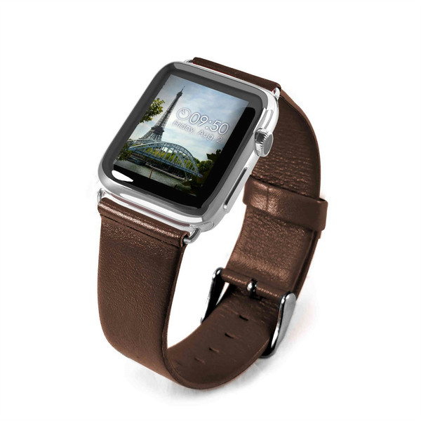 Tuff-Luv E7_26_5055261821050 Band Braun Leder Smartwatch-Zubehör