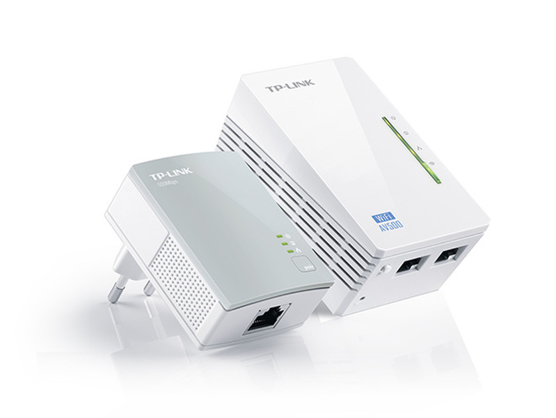 TP-LINK AV500 300Мбит/с Подключение Ethernet Wi-Fi Белый 1шт PowerLine network adapter