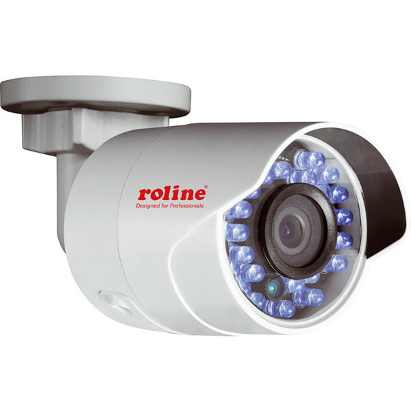 ROLINE 21.19.7306 IP security camera Вне помещения Пуля Белый камера видеонаблюдения