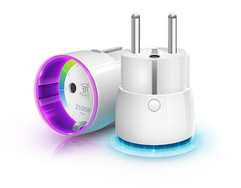 Fibaro FGWP-102 Type F (Schuko) Type F (Schuko) White power plug adapter