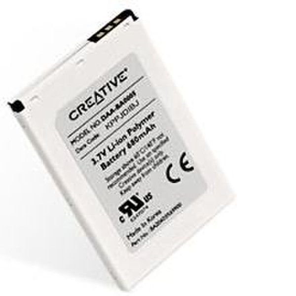 Creative Labs Rechargeable battery for Zen Micro Литий-ионная (Li-Ion) 3.7В аккумуляторная батарея