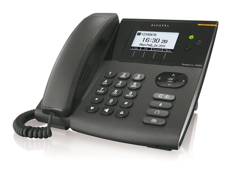 Alcatel Temporis IP600 Проводная телефонная трубка ЖК Черный