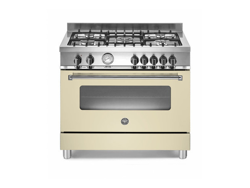 Bertazzoni A90 5 MFE XE CR Freistehend Gas hob Edelstahl Küchenherd