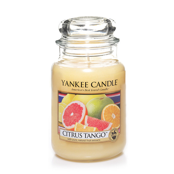 Yankee Candle 1284501E Круглый Цитрус Кремовый 1шт восковая свеча