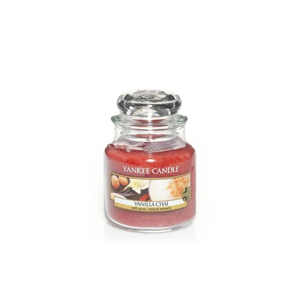 Yankee Candle 1270637E Круглый Чай, Ваниль Красный 1шт восковая свеча