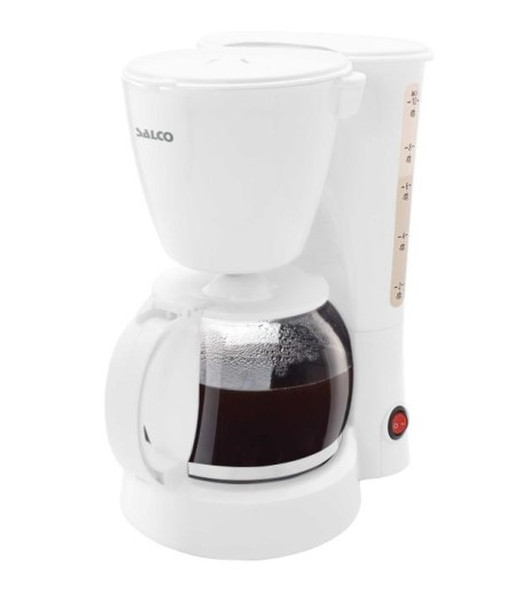 Salco 90023 Drip coffee maker 1.25L 10cups White coffee maker