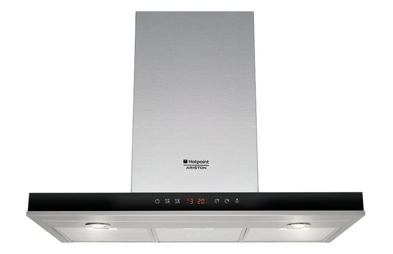 Hotpoint HLB 9.8 LA X/HA Built-under 805m³/h A Black,Silver cooker hood