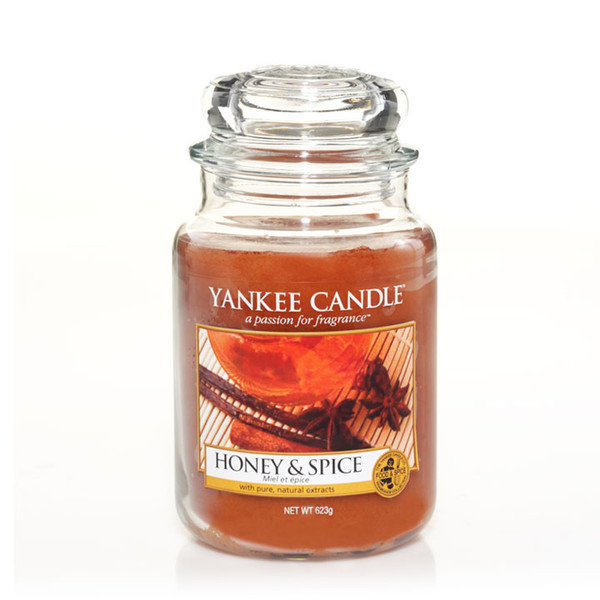 Yankee Candle 1246093E Round Cinnamon,Cocoa Amber 1pc(s) wax candle