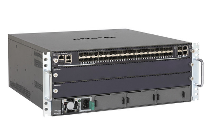 Netgear M6100-44GF3 Управляемый Gigabit Ethernet (10/100/1000) 4U Черный, Серый