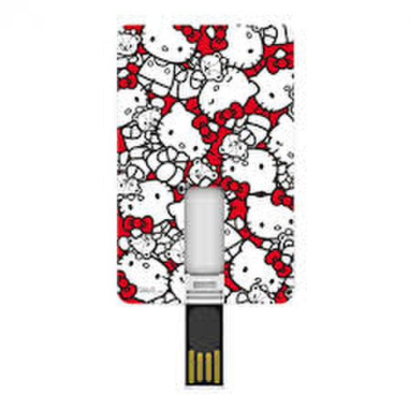 Tribe Hello Kitty 8ГБ USB 2.0 Type-A Красный, Белый USB флеш накопитель