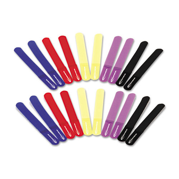 Innovera IVR39920 Черный, Синий, Пурпурный, Красный, Желтый 20шт стяжка для кабелей
