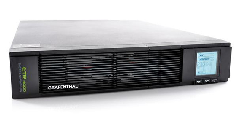 GRAFENTHAL ETR-3000 Line-Interactive 3000VA 7AC outlet(s) Rackmount/Tower Black uninterruptible power supply (UPS)