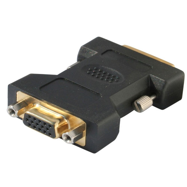 Helos 124526 DVI-I VGA (D-Sub) Черный адаптер для видео кабеля