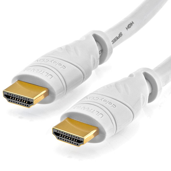 deleyCON MK-MK24 10м HDMI HDMI Белый HDMI кабель