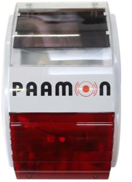 Paamon PM-SSWS SOLAR Wireless siren Innenraum Rot, Weiß Sirene