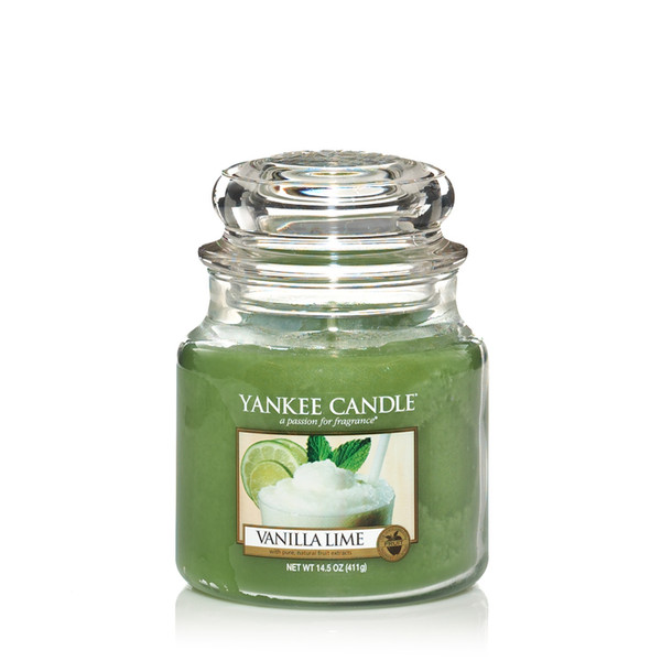 Yankee Candle 1107077E Круглый Лайм, Ваниль Зеленый 1шт восковая свеча