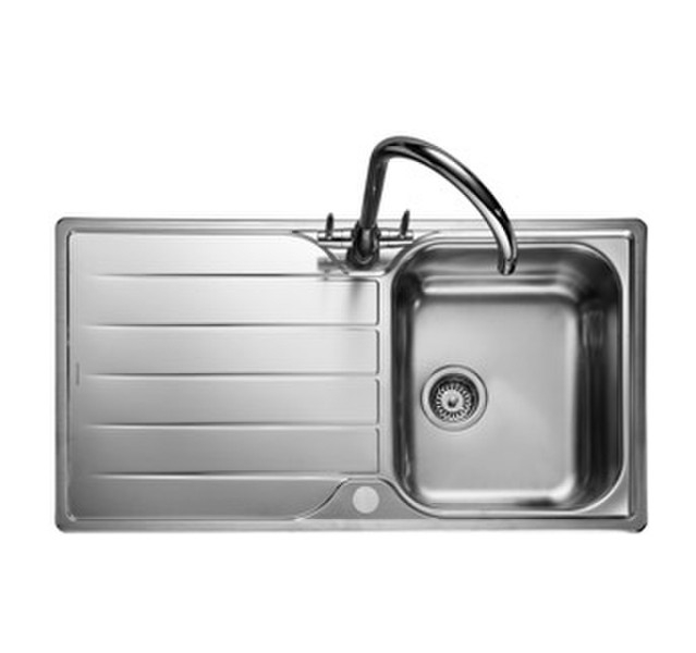 Rangemaster Michigan Rectangular Stainless steel Flush-mount sink