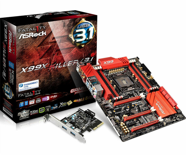 Asrock Fatal1ty X99X Killer/3.1 Intel X99 LGA 2011-v3 ATX