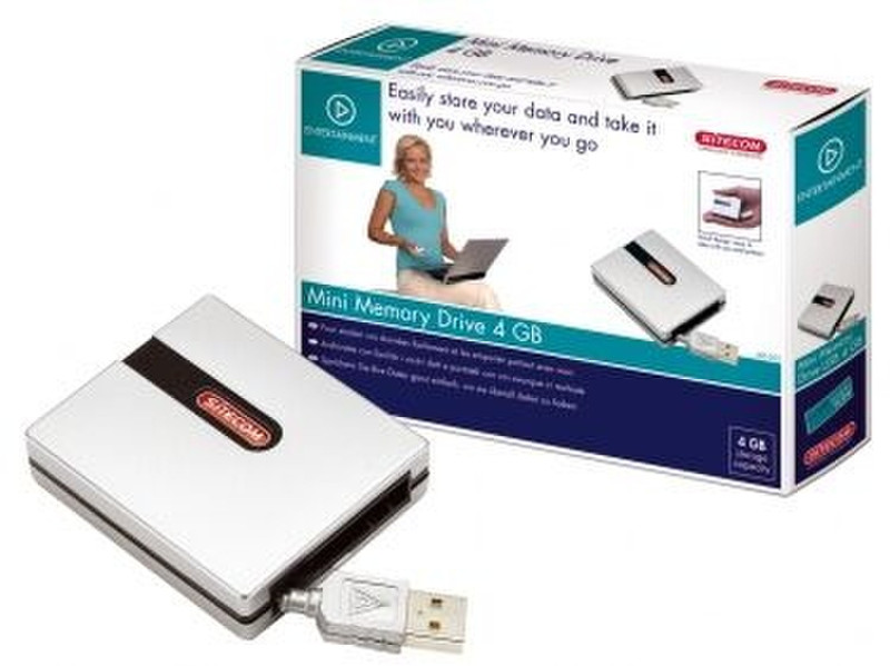 Sitecom Mini Memory Drive USB 2.0 - 4 GB 4GB external hard drive