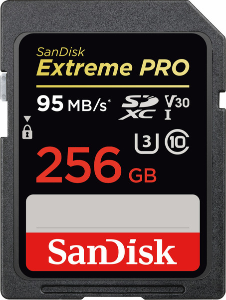 Sandisk Extreme PRO 256GB SDXC UHS-I Class 10 memory card