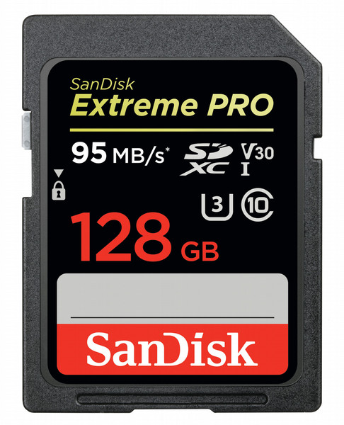 Sandisk Extreme PRO 128GB SDXC UHS-I Class 10 memory card