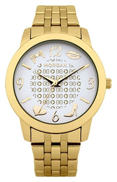 Obris Morgan M1140GM Armbanduhr Weiblich Quarz Gold Uhr