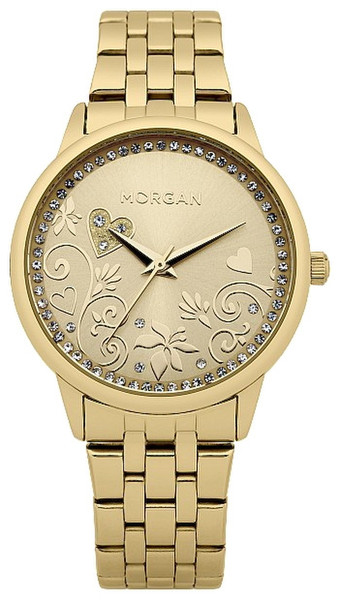Obris Morgan M1130GMBR Wristwatch Female Quartz Gold watch