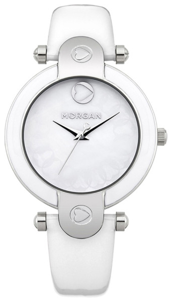 Obris Morgan M1176W Wristwatch Female Quartz Stainless steel,White watch