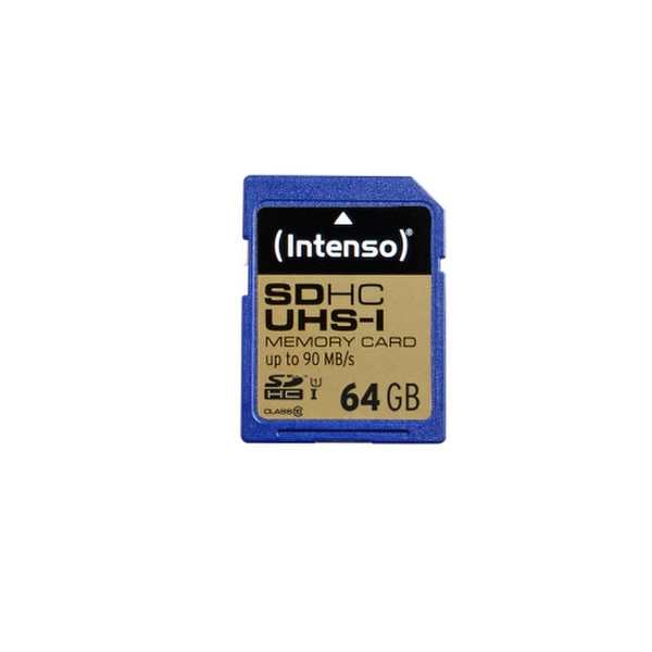 Intenso 64GB SDHC 64ГБ SDHC UHS Class 10 карта памяти