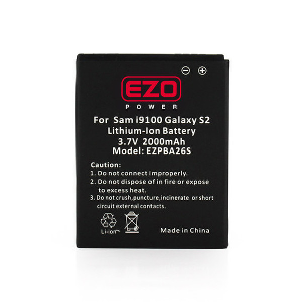 EZOPower EZPBA26S Lithium-Ion 2000mAh 3.7V rechargeable battery