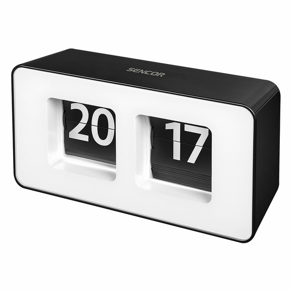 Sencor SDC 100 Quartz table clock Прямоугольный Черный, Белый настольные часы