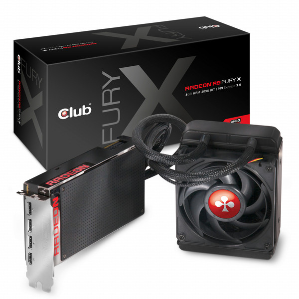 CLUB3D Radeon R9 Fury X Radeon R9 Fury X 4GB High Bandwidth Memory (HBM)