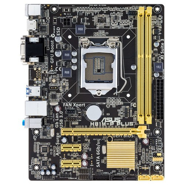 ASUS H81M-P PLUS Intel H81 Socket H3 (LGA 1150) Микро ATX материнская плата