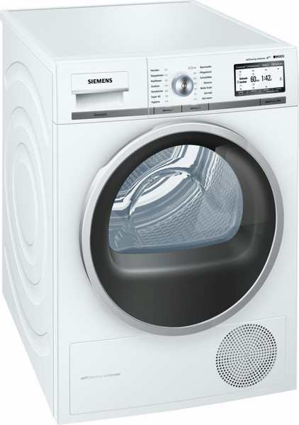 Siemens WT47Y7W0 Freistehend Frontlader 8kg A+++ Weiß Wäschetrockner