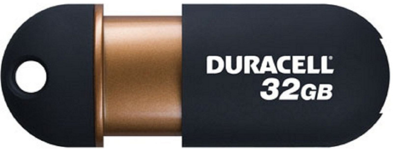 Duracell USB 2.0, 32 GB 32ГБ USB 2.0 Черный, Медный USB флеш накопитель